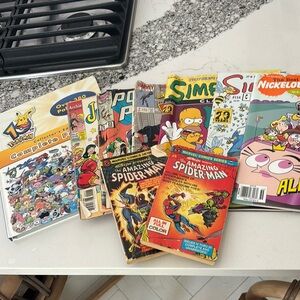 Comic Book / Pokémon Book  Collection with Vibrant Covers- vintage